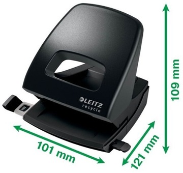 Leitz NeXXt Recycle дырокол, 30 листов, черный x4