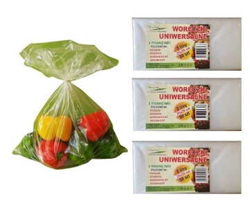 UNIWERSALNE WORKI FOLIOWE LDPE 3L 25X35 CM 50 SZT