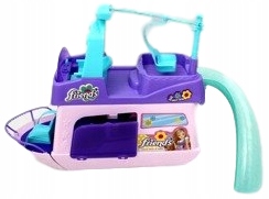 КОРАБЛЬ-ЯХТА ЛОДКА ДЛЯ КУКОЛ + БОЛЬШОЙ ВЕРТОЛЕТ