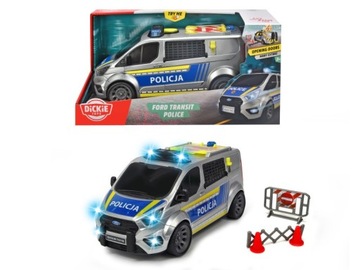 DICKIE Pojazd Policja Ford Transit SOS_N, 28 cm