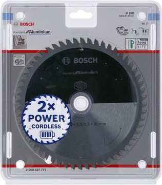 Bosch tarcza standardowa aluminiowa 190x30x56