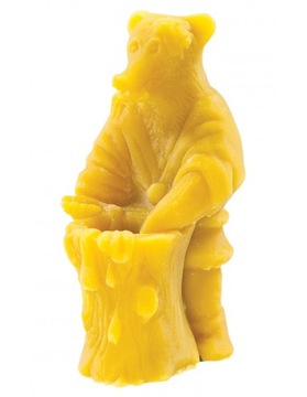 Forma silikonowa do świec- Niedźwiedź z pszczołą