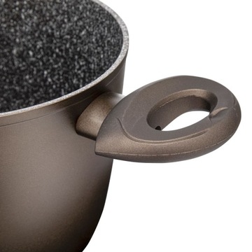 Набор кастрюль с прочным антипригарным покрытием, индукционная Valdinox Aurum.