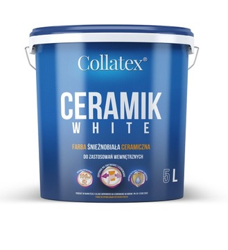 Adeco Collatex Ceramik White biała farba do ścian op. 5L