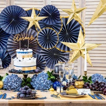 РОЖДЕСТВЕНСКОЕ УКРАШЕНИЕ ЗОЛОТАЯ БУМАЖНАЯ ЗВЕЗДА 70см