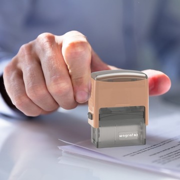 PIECZĄTKA WAGRAF B2s DO 4 LINII FIRMOWA IMIENNA BIUROWA PROJEKT + GUMKA