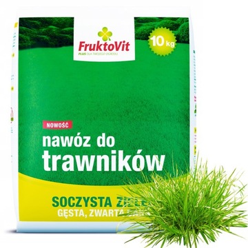 NAWÓZ DO TRAWNIKÓW TRAWY GĘSTA SOCZYSTA TRAWA DARŃ WIOSENNY FRUKTOVIT 25KG