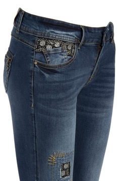 DESIGUAL * Spodnie DESIGUAL EXOTIC jeansy r 24