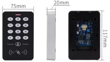 Шифрование, кодовый замок, считыватель RFID-карт, кнопка дверного звонка
