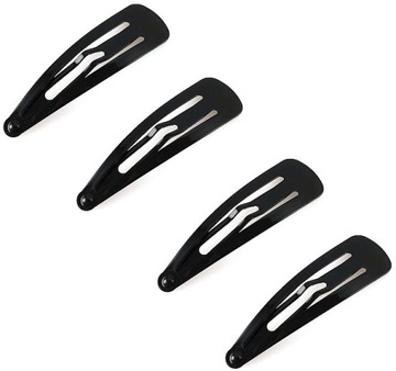 SPINKI DO WŁOSÓW PYKI CZARNE 5 cm - 4 SZTUKI