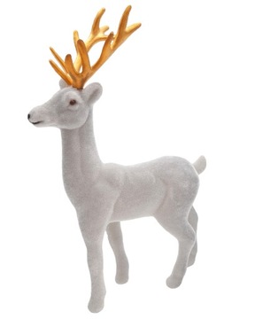 RENIFER OZDOBNY DEKORACJA JELONEK GLAMOUR 23 cm