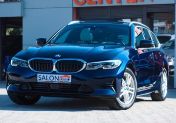 BMW Seria 3 G20-G21 Touring 2.0 330e 292KM 2021 BMW 330 SportLine Lasery HUD Panorama Pamięć ACC Skóra Keyles Webasto Hi-Fi, zdjęcie 38