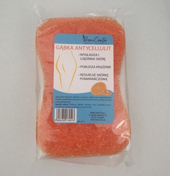 АНТИЦЕЛЛЮЛИТНАЯ ГУБКА ДЛЯ ВАННЫ, МАССАЖНАЯ, ПИЛИНГ, МЫТЬЕ ТЕЛА, 2-СЛОЙНАЯ, БОЛЬШАЯ