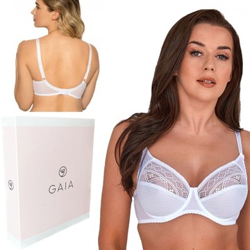 Мягкий кружевной бюстгальтер Gaia 059 белый 95С