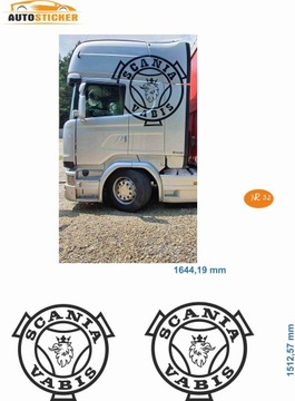 NAKLEJKI NAKLEJKA SCANIA NA KABINĘ TIR MODEL32