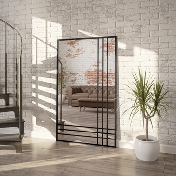 Lustro loft czarne LUKAS TRIO 70x170
