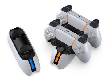 Док-станция для зарядного устройства с 2 накладками DualSense для PS5