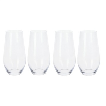 Zestaw 4 pahare apa Excellent Houseware, sticla, 6x15.5 cm, 580 ml