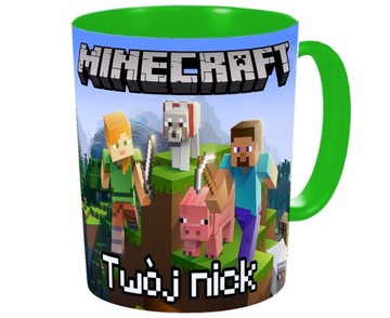 ЦВЕТНАЯ КРУЖКА MINECRAFT TNT С ВАШИМ ИМЕНЕМ