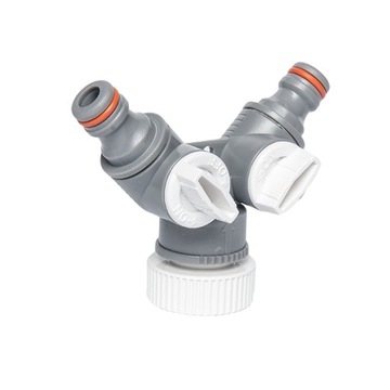 TRÓJNIK Z DWOMA ZAWORAMI 3/4'' REDUKCJA 1'' BRADAS