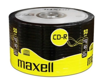 CD-R 0,7 ГБ x52 скорость Maxell 50 шт.