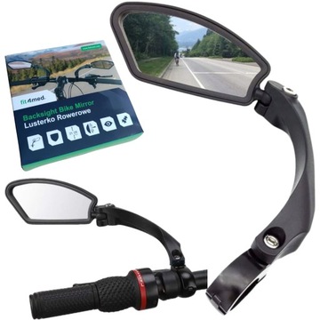LUSTERKO ROWEROWE DO ROWERU SKUTER WSTECZNE NA KIEROWNICĘ LEWE REGULOWANE