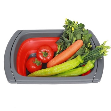 СИЛИКОНОВЫЙ ДУРШРУГ СКЛАДНОЙ СИТОК ДЛЯ ОВОЩЕЙ ДЛЯ МОЙКИ