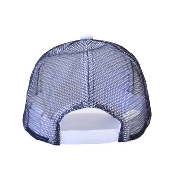 Czapka z daszkiem bejsbolowa EA7 Emporio Armani Trucker biała z siatką