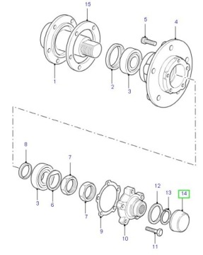 Крышка приводного вала Land Rover Discovery Defender Range Rover