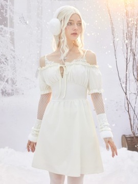 ROMWE Fairycore Wiązana sukienka z przodu S