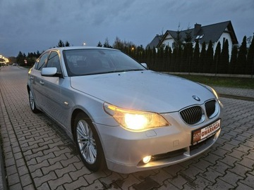 BMW Seria 5 E60 Sedan 2.5 525i 218KM 2007 BMW 525 218PS Zadbany Serwis Rata550zł, zdjęcie 4