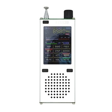 Магнитола ATS120 HiFi SI4732 ESP32 с синим цветом