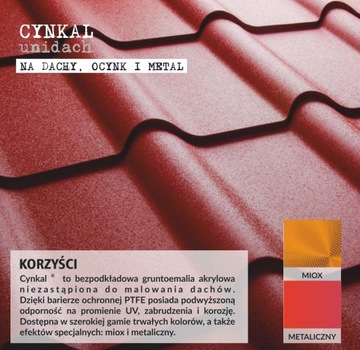 Кровельная краска CYNKAL 10L RED RAL 3000