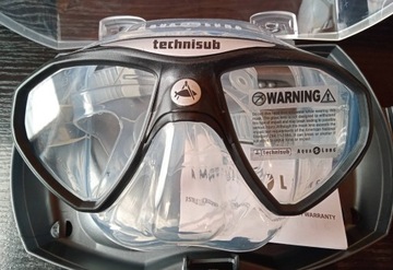 Maska Micromask transparent czarna nurzgor