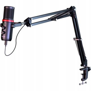 MOZOS MKIT-GX USB Mikrofon do komputera zestaw ramię statyw popfiltr