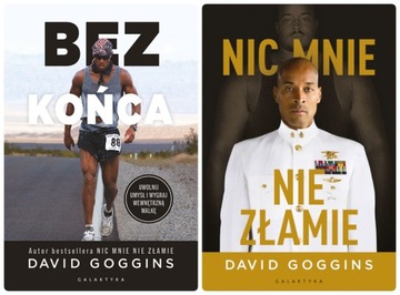 ZESTAW 2w1 NIC MNIE NIE ZŁAMIE + BEZ KOŃCA David Goggins