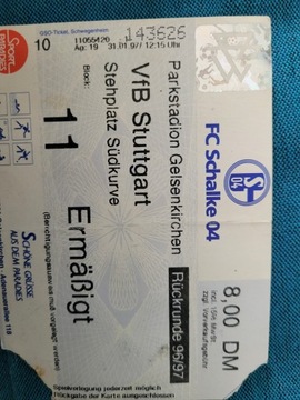 bilet FC.SCHALKE - VfB Stuttgart