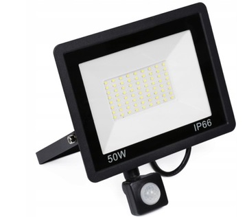 HALOGEN LED 50W NAŚWIETLACZ LAMPA Z CZUJNIK RUCHU