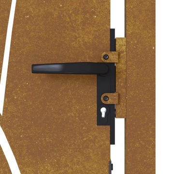 Садовые ворота Corten 105x205 см - ржавчина