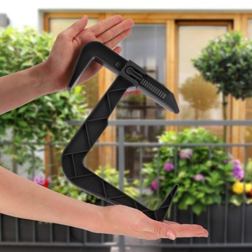 РУЧКА-ВЕШАЛКА ДЛЯ ЦВЕТОЧНОГО ЦВЕТКА И БАЛКОННОЙ КОРОБКИ 2 шт.