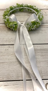 Венок для причастия из живых цветов, свадебный венок Причастие 2024, уникальный