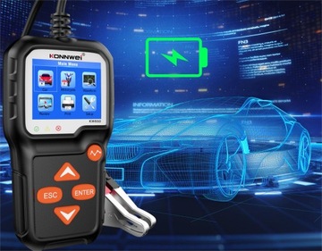 ТЕСТЕР АККУМУЛЯТОРА 6 В 12 В Konnwei KW650 Распечатать