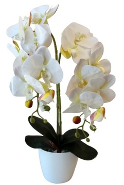 PODWÓJNY STORCZYK SZTUCZNY ORCHIDEA KWIATY SILIKONOWY