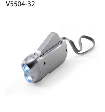 50 x Latarka na dynamo 2 LED TWÓJ NADRUK elektronika