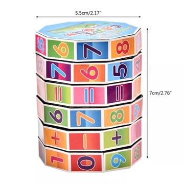 МАТЕМАТИЧЕСКИЙ ЦИЛИНДР ИГРУШКА ДЛЯ ДЕТЕЙ, ИЗУЧАЮЩИХ МАТЕМАТИКУ ИГРА МОНТЕССОРИ