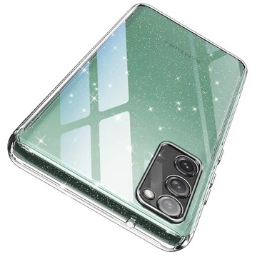Etui do Samsung S20 FE SILICONE BROKAT CASE SZKŁO