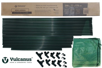 Tunel Foliowy 200 x 80 x170cm Ogrodowy Szklarnia Na Pomidory Warzywa Foliak