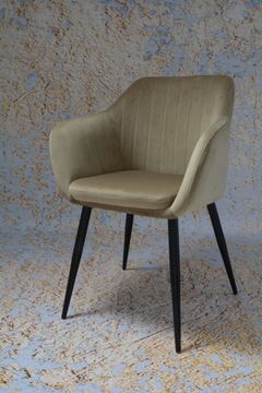 Dankor Design PIK X бежевое кресло VELUR