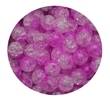 KORALIKI AKRYLOWE 10MM DWUBARWNE CRACKLE 15SZT