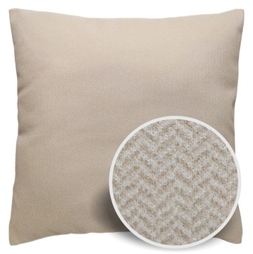 POSZEWKA dekoracyjna Boho jodełka beż 60x60 ASTO deco